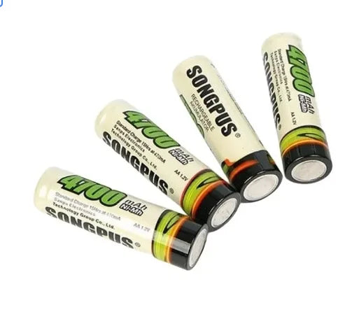 4 Pilhas Recarregáveis AAA 2700 mAh