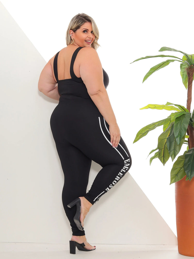 Calça Legging Plus Size Levanta Bumbum Cintura Alta