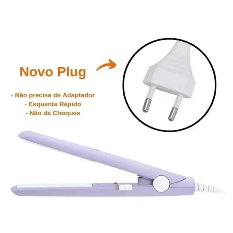 Chapinha Prancha Portatil com Case - Bivolt