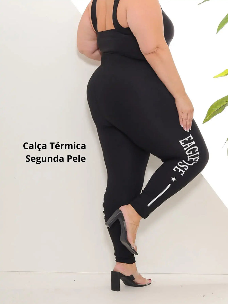 Calça Legging Plus Size Levanta Bumbum Cintura Alta