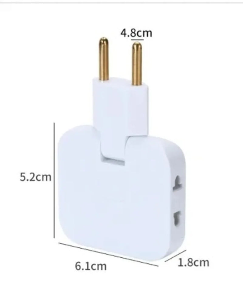 Adaptador de tomada dobrável 20A-10A: 3 entradas 110 / 220V